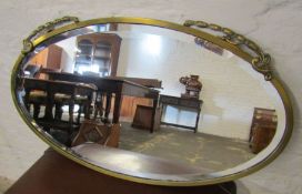 Oval mirror approx. 75cm x 42.5cm