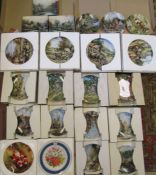 Collection of collector plates include German and Wedgwood