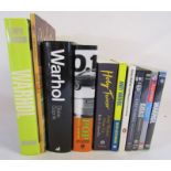 Collection of Andy Warhol Books and dvds