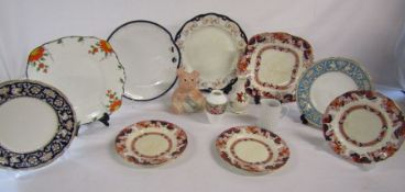 Collection of plates to include Jersey Crown Ware, Crown Staffordshire among others a Wade Natwest