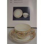 Pinxton bute shape tea cup & saucer pattern number 301 as illustrated on p94 of Pinxton China by