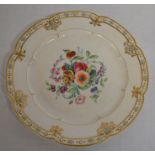 Royal Worcester, Chamberlains & Co. 155 New Bond Street early 19th century cabinet plate with hand