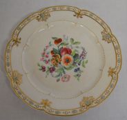 Royal Worcester, Chamberlains & Co. 155 New Bond Street early 19th century cabinet plate with hand