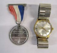 'Patience of Louth' Men's wristwatch (not working) and an officially approved Coronation Medal