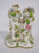 19th century Staffordshire pastille burner - with base