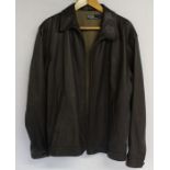 Vintage Ralph Lauren Polo brown leather jacket (L)