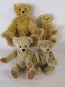Collection of teddy bears to include Robin Rive, Dean's Rag Book, Quarrington bear and one other