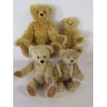 Collection of teddy bears to include Robin Rive, Dean's Rag Book, Quarrington bear and one other