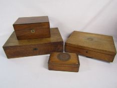 Collection of wooden boxes