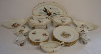 Apilco of France part dinner service comprising 22 pieces