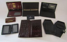 Collection of leather wallets to include Aspinal of London, Antler and Aquascutum
