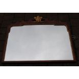 Titchmarsh & Goodwin hand carved Georgian style mahogany mirror 81cm x 77cm