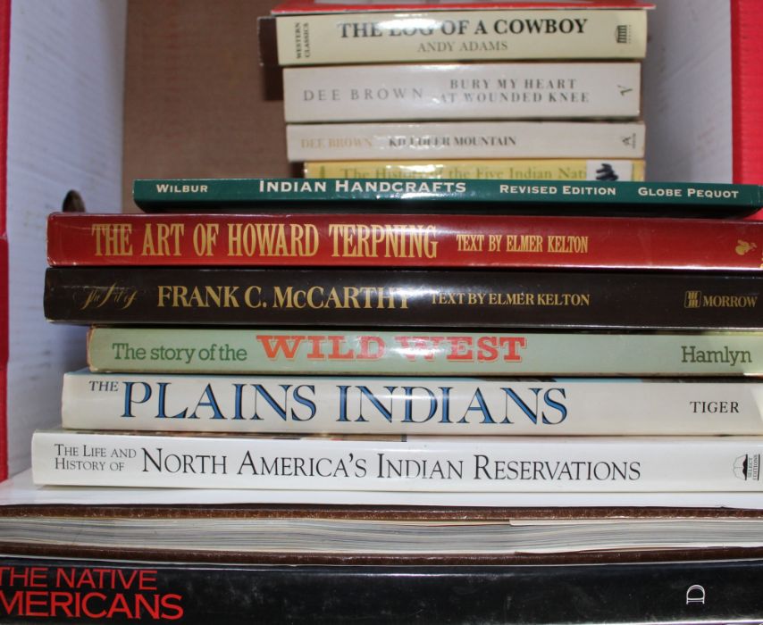 Selection of books on North American Indians & The Art of Howard Terping & Frank C McCarthy