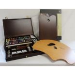 Large artists palette (new) & Rembrandt oil colour box set