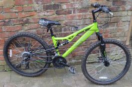 Apollo Gradient full suspension mountain bike with 21 gears (suitable for a teenager) in good
