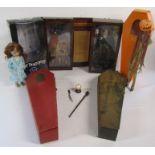 Sideshow collection Indiana Jones collectors Arnold Toht 1:6 doll, Mezco The Exorcist doll and