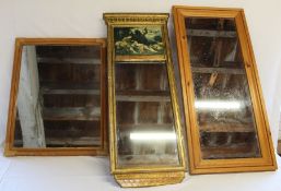 Italian style wall mirror & 2 others