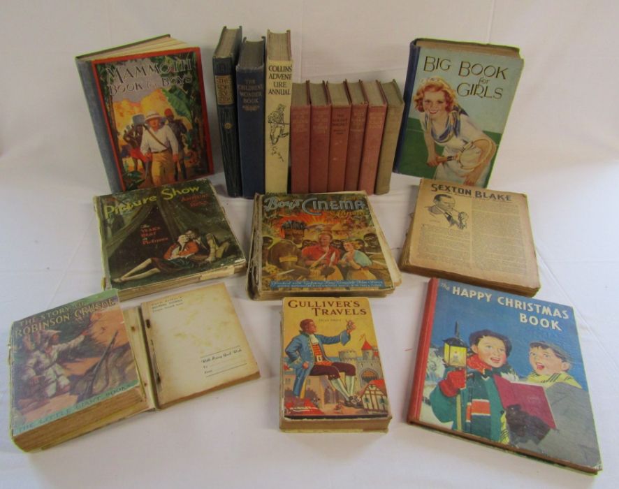 Collection of books to include - Mammoth book for boys, Big book for girls, The children's wonder