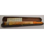 Large Victorian meerschaum & amber cigar holder L 18.5cm in a case