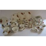 Collection of 'Cottage Rose' and Fentons ceramics