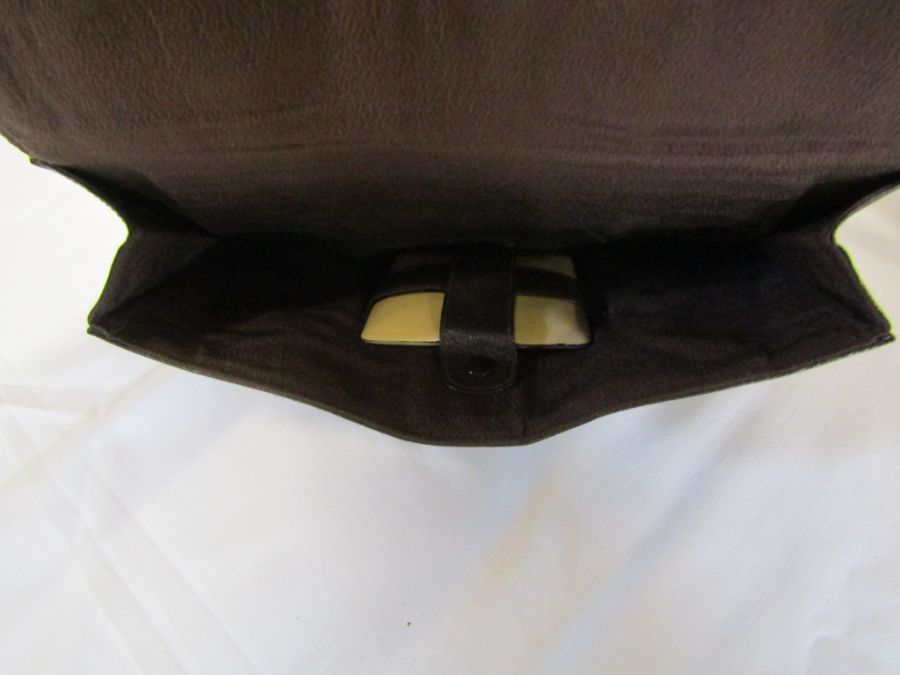 Small collection of items to include a leather clutch bag with integral Inventic watch, theatre - Image 7 of 8