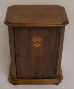 Victorian miniature or apprentice piece linen press/stationery cupboard Ht 27cm W 20cm