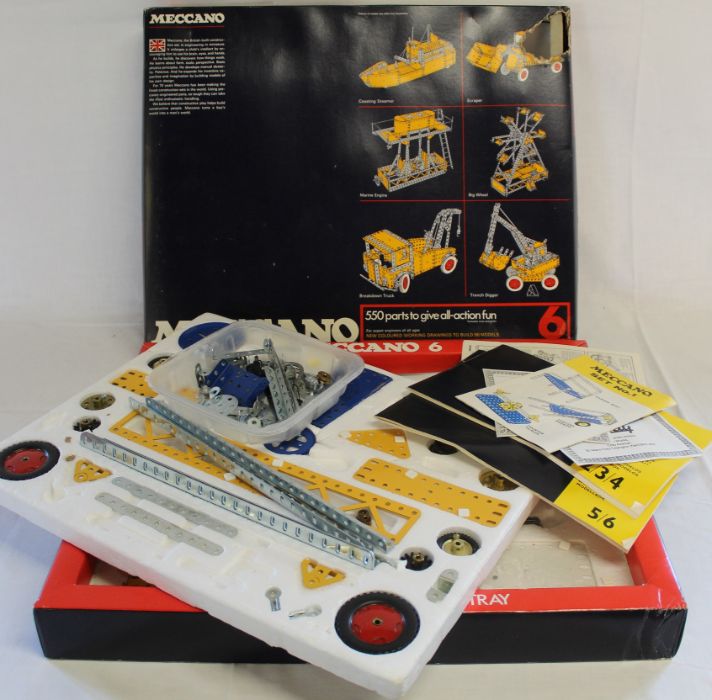 Boxed Meccano set no.6 1974 (incomplete)