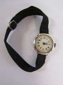 Ladies vintage silver wristwatch - working but temperamental - workings and time keeping cannot be