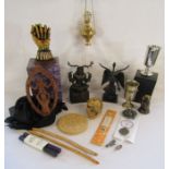 Collection of Witchcraft and cult items to include Nemesis Now figures, Dryad Design, Cernunnos belt