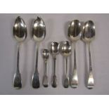 Collection of silver spoons - total weight 9.55ozt