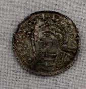 Early hammered silver short cross type penny