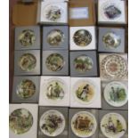 Collection of collector plates mainly Wedgwood - Farm scenes and workers - and a Thomas Kinkade