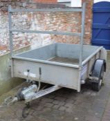 Ifor Williams open trailer. Total length 291cm width 174cm