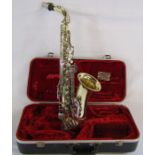 Armstrong 3000 saxophone Elkhart Indiana U.S.A with hard carry case