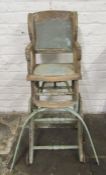 A late Victorian child's metamorphic chair