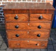 Victorian mahogany veneered chest of drawers