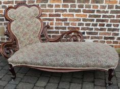 Victorian mahogany framed chaise longue