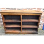 Victorian open bookcase Ht 100cm L 153cm D 34cm