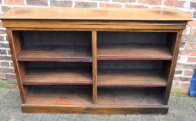 Victorian open bookcase Ht 100cm L 153cm D 34cm