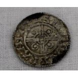 Early hammered silver helmet type penny