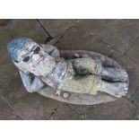 Heavy Helen Young lounging garden gnome approx. 45cm