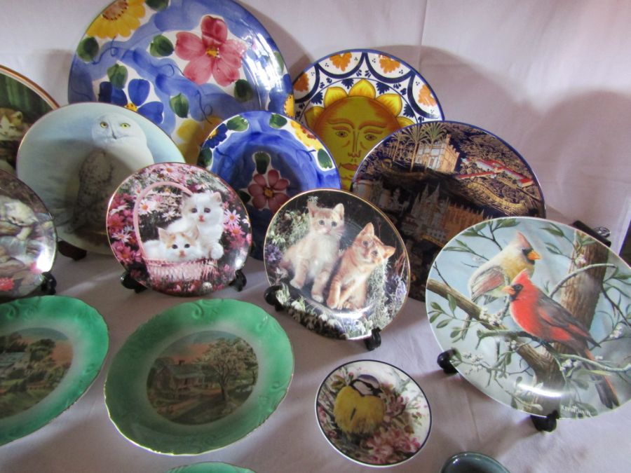 A selection of display plates to include cat and bird collector plates among others - Image 5 of 5