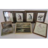 A selection of prints to include Peter Scott 'Brent Geese Flighting', 'Taking to wing' and 'Greylags