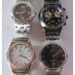 4 watches to include Gianni Sabbichi, Roamer, Marco Roma and Amadeus (all untested)