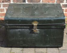 Vintage tin trunk