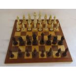 Chess set with resin policemen and Sherlock Holmes figure pieces