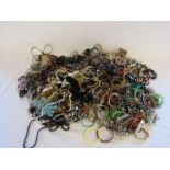 A large collection of costume jewellery - all necklaces and bangles