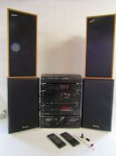 Complete Technic Hi-fi system comprising of turntable SL-J110R, stereo tuner ST-X999L, amplifier