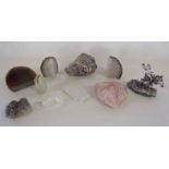 A mixed collection of crystals