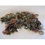 A large collection of costume jewellery - all necklaces and bangles